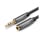 Kabel i złączka UGREEN AV118 Przedłużacz audio AUX jack 35 mm 2m czarny